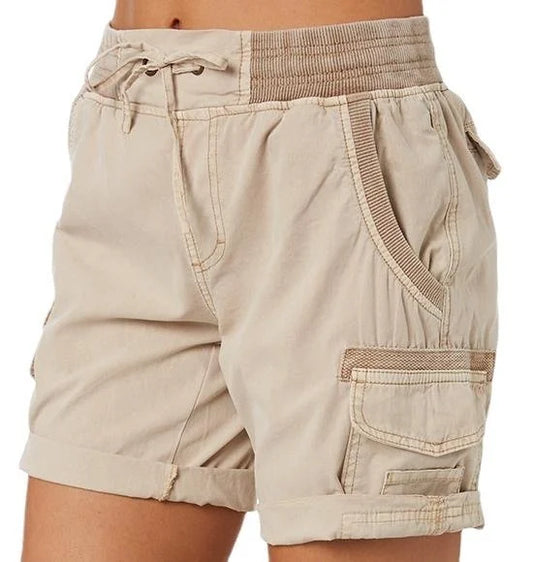 Hohe Taille Damen Casual Loose Shorts