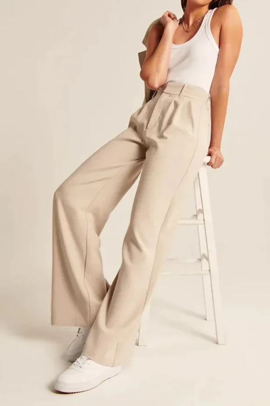 Wide-Cut Tailored Trousers - Buy 1 get 1 free -