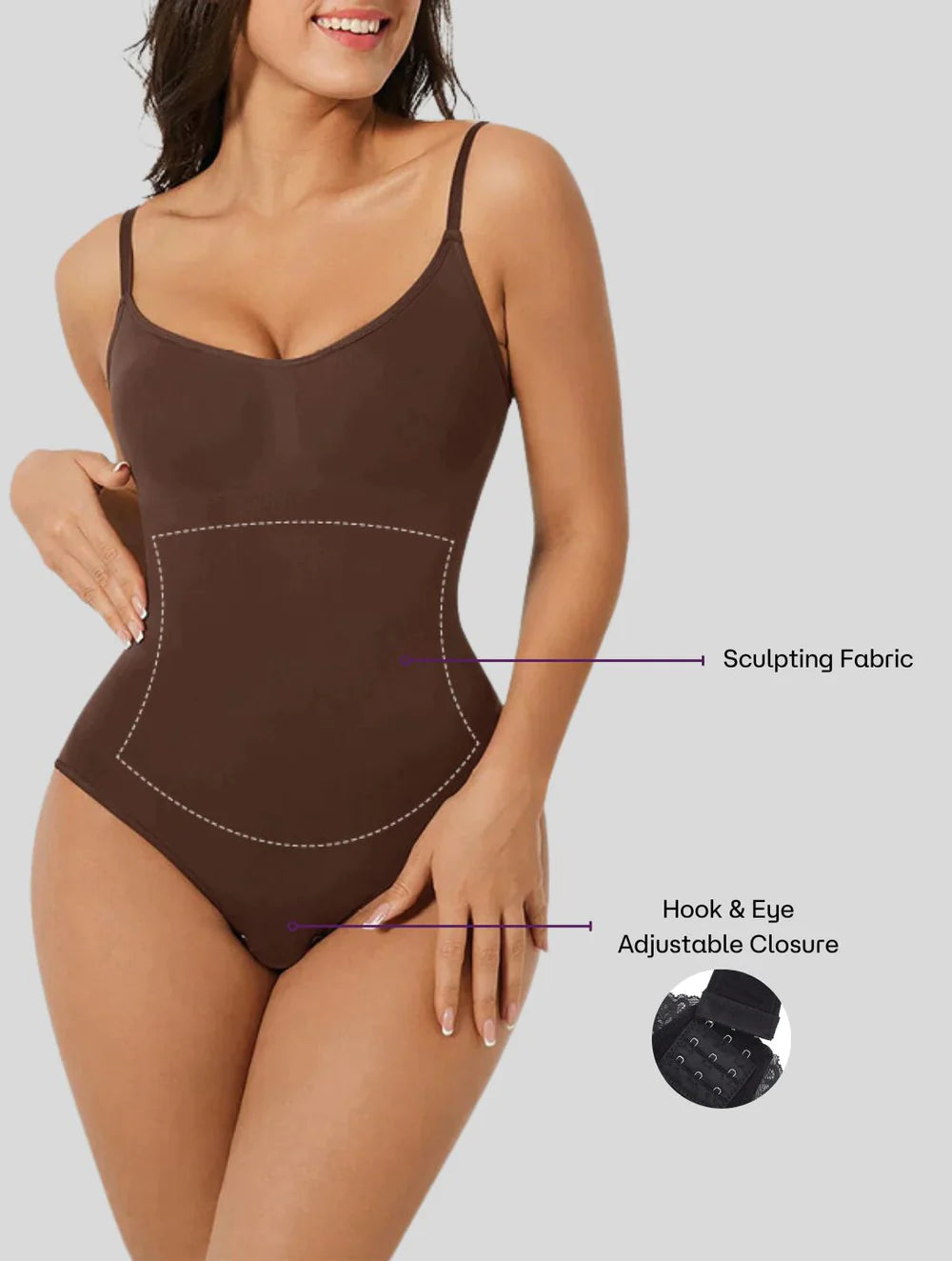 Tanga-Bodysuit mit Schnappverschluss